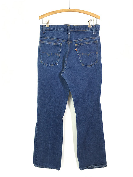 古着 80s USA製 Levi's 517 オレンジタブ 濃紺 デニム ブーツカット