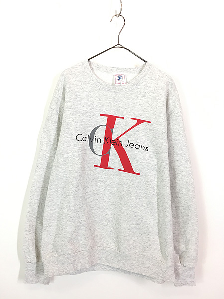 古着 90s USA製 CK Calvin Klein Jeans カルバン クライン ブートレグ スウェット トレーナー XL - 古着 通販  ヴィンテージ 古着屋 Dracaena ドラセナ