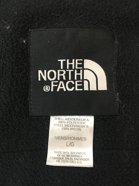 [7] 古着 90s USA製 TNF The North Face POLARTEC デナリ フリース ベスト オールブラック L 古着�