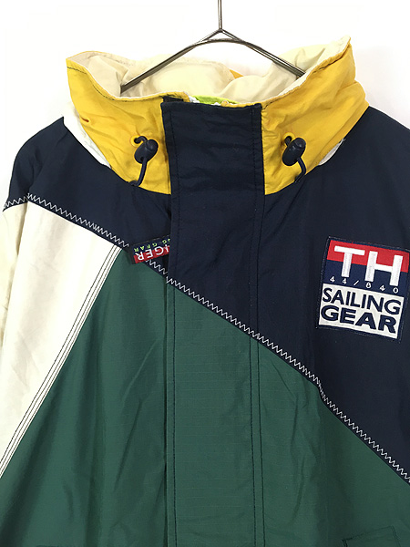 古着 90s TOMMY HILFIGER 「SAILING GEAR」 BIG フラッグ パッチ 2way