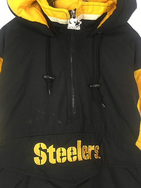 古着 90s NFL Pittsburgh Steelers スティーラーズ ハーフジップ 