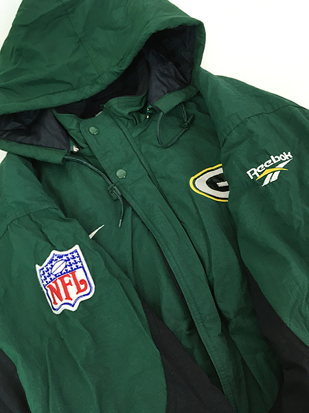 古着 90s Reebok × NFL Green Bay Packers パッカーズ 2way パデット