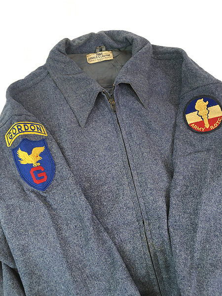 [8] 古着 40-50s Gordon College ARMY ROTC ミリタリー ウール ユニフォーム ジャケット L位