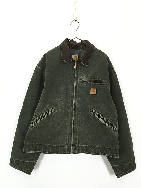 古着 90s USA製 Carhartt 裏地 チェック ブランケット MOS モス