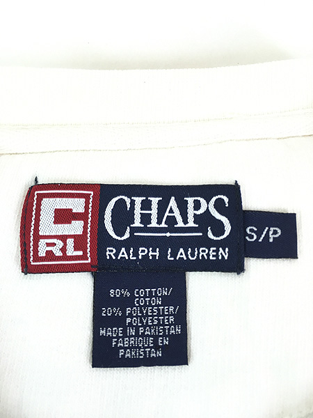 古着 90s CHAPS Ralph Lauren ロゴ 刺しゅう スウェット トレーナー 白 ...