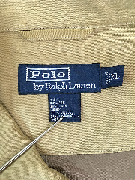 古着 Polo Ralph Lauren Type A-2 上質 シルク リネン フライト