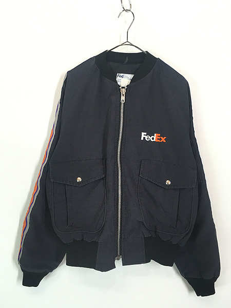 古着 80s USA製 FedEx フェデックス 企業 リフレクター デザイン