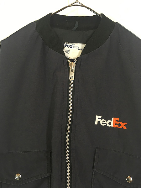 特注品 FedEx フェデックス 激レア 防寒着 イエロー リフレクター XL 