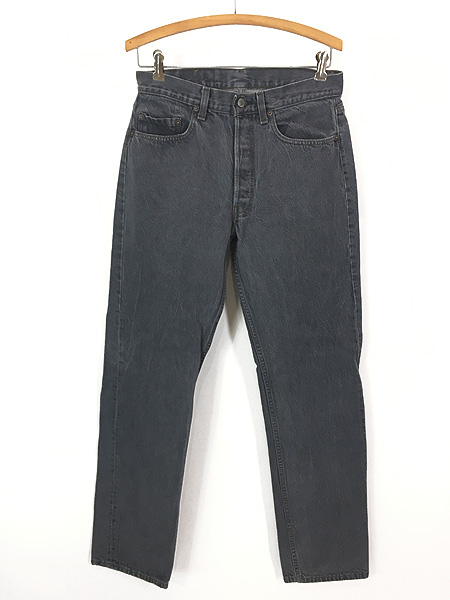 古着 80s USA製 Levi's 501-0658 先染め ブラック デニム パンツ 