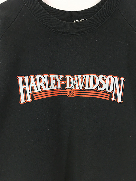 古着 80s USA製 HARLEY DAVIDSON 両面 スウェット トレーナー - 古着 通販 ヴィンテージ 古着屋 Dracaena ドラセナ