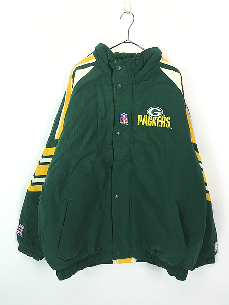 古着 90s NFL Green Bay Packers パッカーズ パデット ナイロン