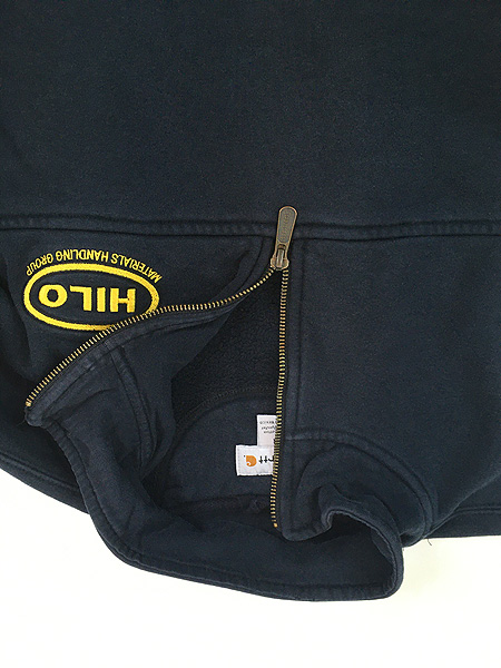 古着 Carhartt 企業 刺しゅう ハーフジップ スウェット トレーナー M 古着 - 古着 通販 ヴィンテージ 古着屋 Dracaena ドラセナ