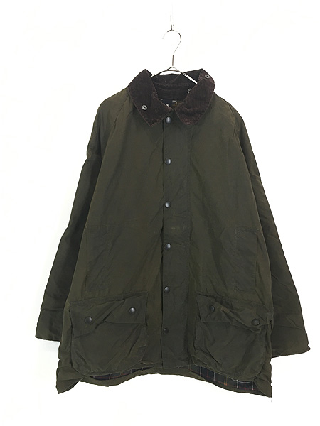 古着 00s 英国製 Barbour 縦ワラント 「CLASSIC BEAUFORT」 オイルド ワックス ジャケット コート C46 美品!! -  古着 通販 ヴィンテージ　古着屋 Dracaena ドラセナ