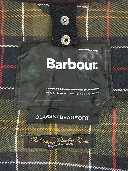 古着 00s 英国製 Barbour 縦ワラント 「CLASSIC BEAUFORT」 オイルド