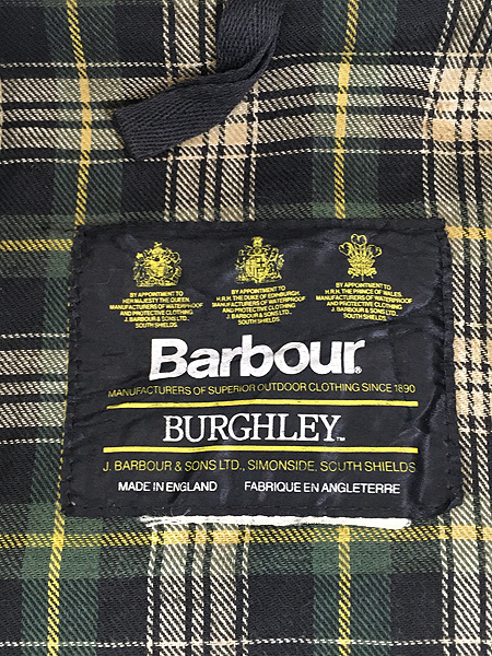 古着 90s 英国製 Barbour 3ワラント 名作 「BURGHLEY」 オイルド ...