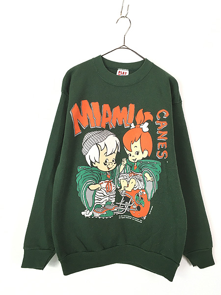 定番人気！ 90s AACA カレッジ プリント スウェット シャツ トレーナー