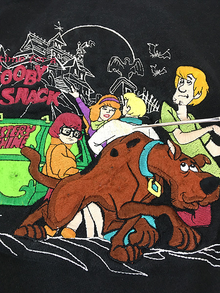 古着 90s Scooby Doo スクービー ドゥー キャラクター 刺しゅう 