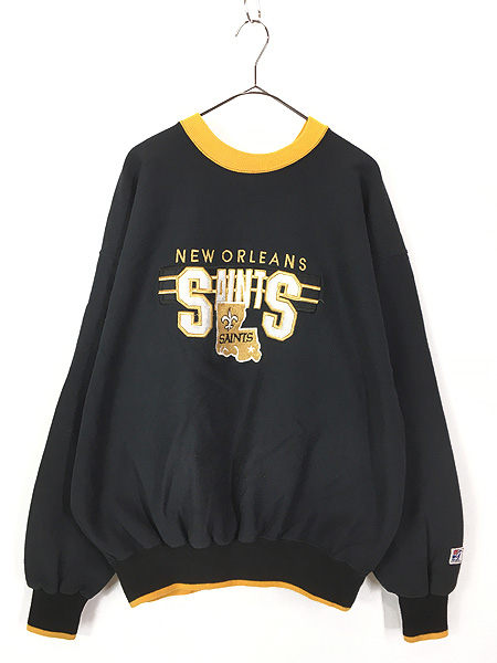 古着 90s NFL New Orleans Saints セインツ バイカラー スウェット ...