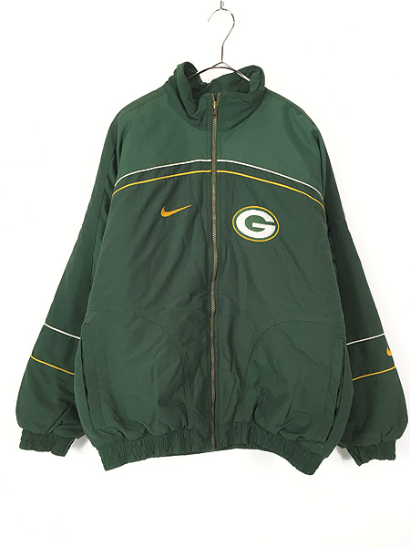 古着 NIKE NFL Green Bay Packers パッカーズ パデット ナイロン