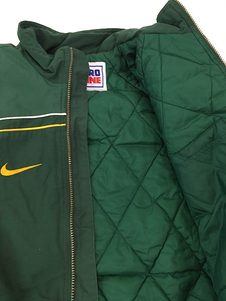 古着 NIKE NFL Green Bay Packers パッカーズ パデット ナイロン