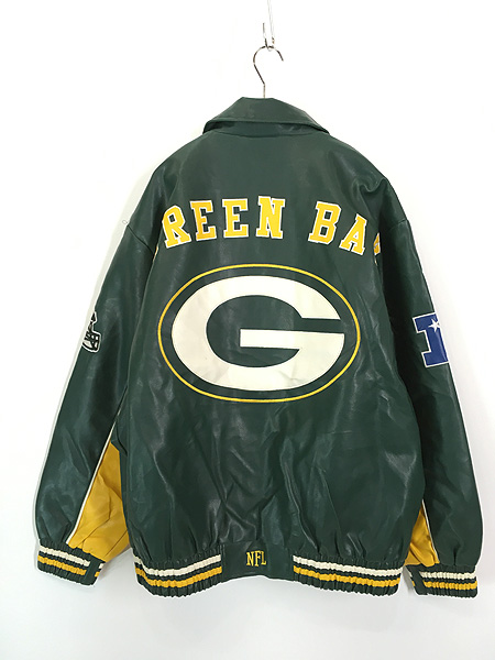 古着 NFL Green Bay Packers パッカーズ 両面 刺しゅう パデット