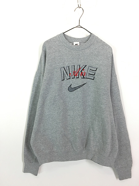 古着 90s USA製 NIKE AIR スウォッシュ ロゴ 刺しゅう スウェット トレーナー XL 古着 - 古着 通販 ヴィンテージ　古着屋  Dracaena ドラセナ