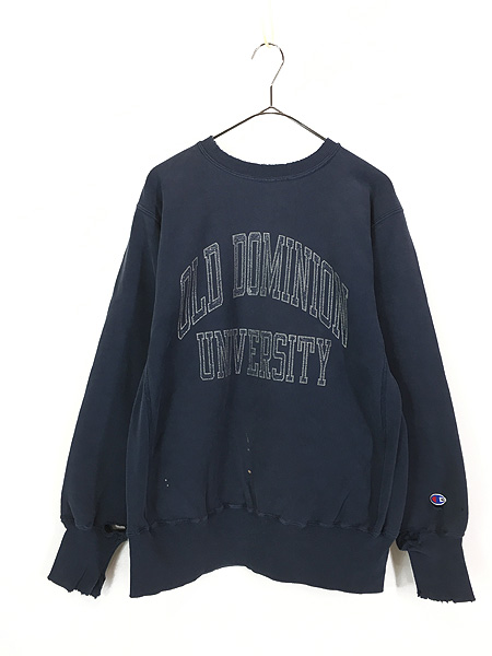 古着 90s USA製 Champion Reverse Weave 「OLD DOMINION」 3段