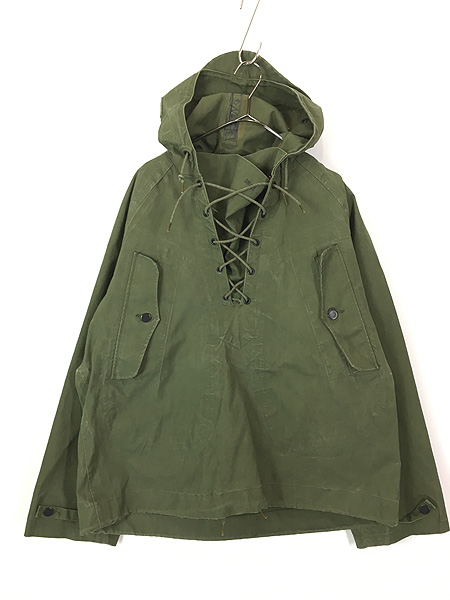 古着 60s 米軍 USN 「WET WEATHER PARKA」 ミリタリー レースアップ