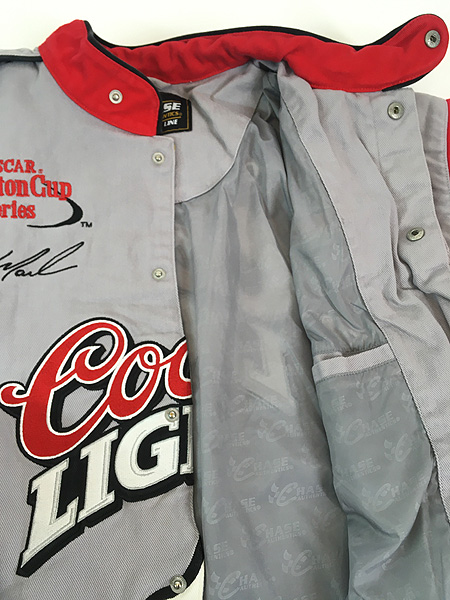 古着 CHASE 「Coors Light」 ビール 企業 刺しゅう レーシング