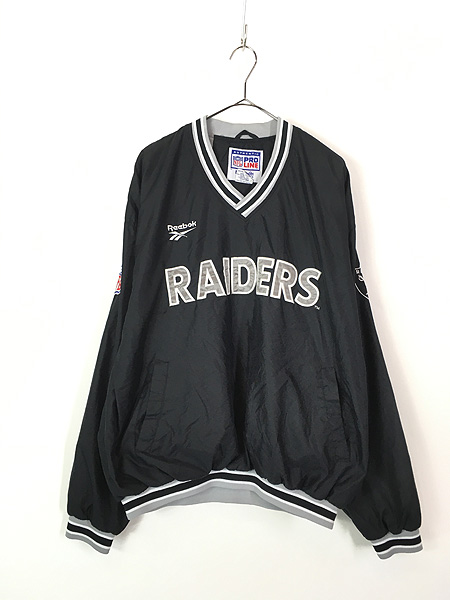 古着 90s NFL Oakland RAIDERS レイダース プルオーバー ナイロン 