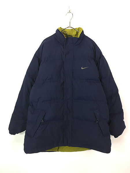 古着 90s NIKE ワンポイント 刺しゅう ミドル ダウン ジャケット XL ...