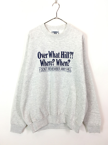 古着 90s USA製 Studio 4 East 「Over What Hill?」 スウェット トレーナー XL - 古着 通販 ヴィンテージ　 古着屋 Dracaena ドラセナ