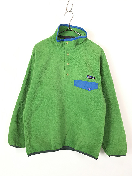 美品 XL シンチラ スナップT Patagonia パタゴニア フリース 緑