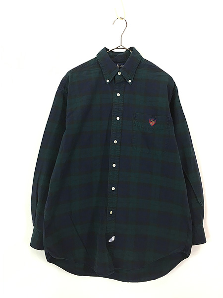 古着 90s Ralph Lauren 「The Big Shirt」 ブラックウォッチ チェック