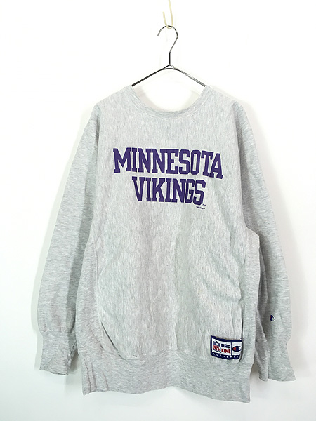 古着 90s USA製 Champion Reverse Weave NFL Minnesota Vikings バイキングス リバース スウェット  XL 古着 - 古着 通販 ヴィンテージ　古着屋 Dracaena ドラセナ