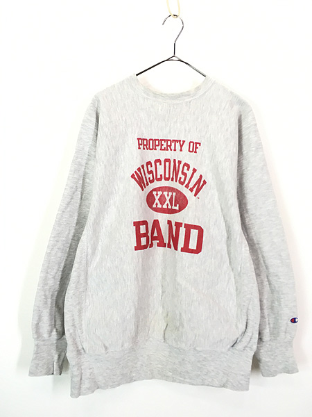 古着 90s Champion Reverse Weave 「WISCONSIN BAND」 4段 リバース