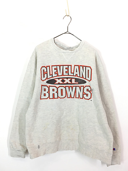 古着 90s Champion NFL Cleveland Browns ブラウンズ スウェット