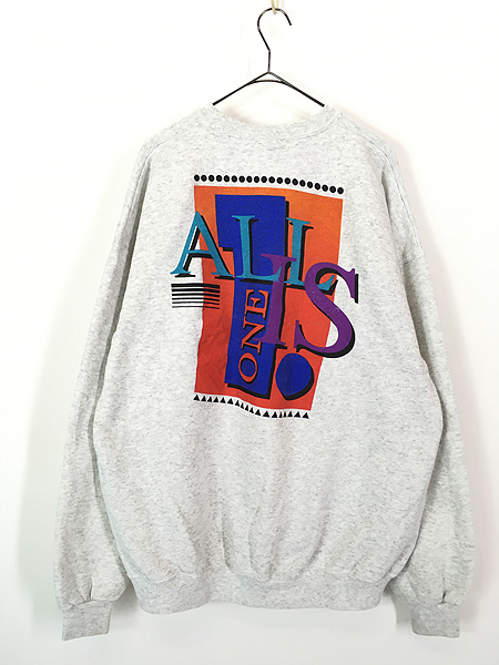 古着 90s USA製 Hard Rock Cafe 「ALL IS ONE」 ハードロック スウェット トレーナー XL 古着 - 古着 通販  ヴィンテージ 古着屋 Dracaena ドラセナ