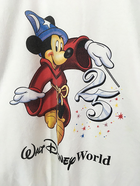 古着 90s USA製 Disney World ミッキー ファンタジア 25th