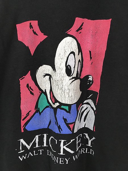 古着 90s USA製 Disney Mickey ミッキー スウェット トレーナー XL