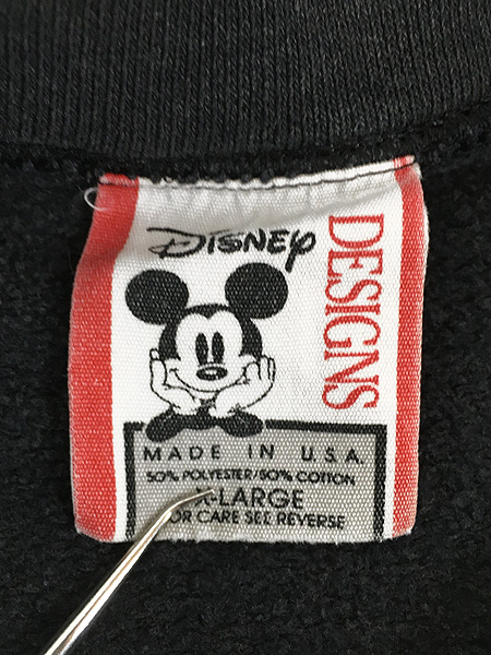 古着 90s USA製 Disney Mickey ミッキー スウェット トレーナー XL