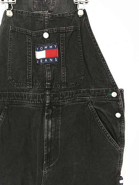 希少 90s Tommy Hilfiger ロゴパッチ デニム オーバーオール