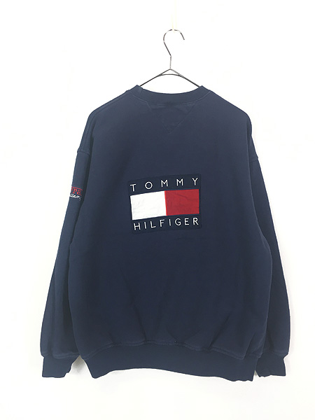 古着 90s TOMMY HILFIGER フェラーリ 刺しゅう フラッグ パッチ