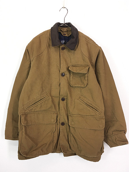 Lサイズ LANDS'END leather collar hunting