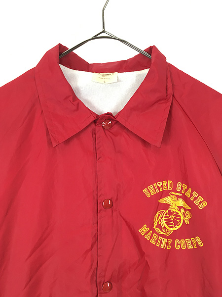 80s AUBURN USA製　ナイロン　ジャケット　裏ボア　コーチ　刺繍