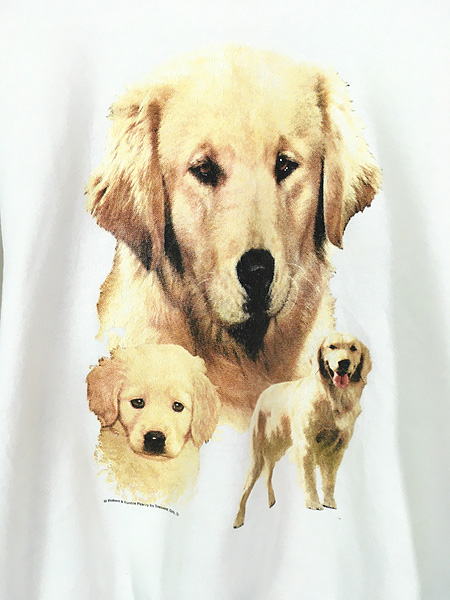 最新作売れ筋が満載 90s USA製 犬T DOG tシャツ Golden Retriever XL