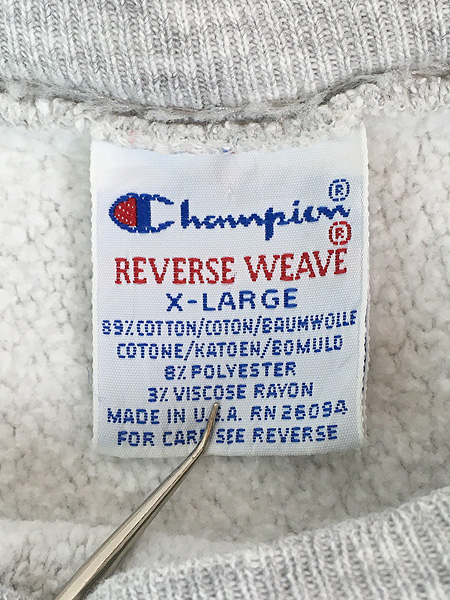 古着 90s USA製 Champion Reverse Weave 「UWM」 カレッジ 刺しゅう