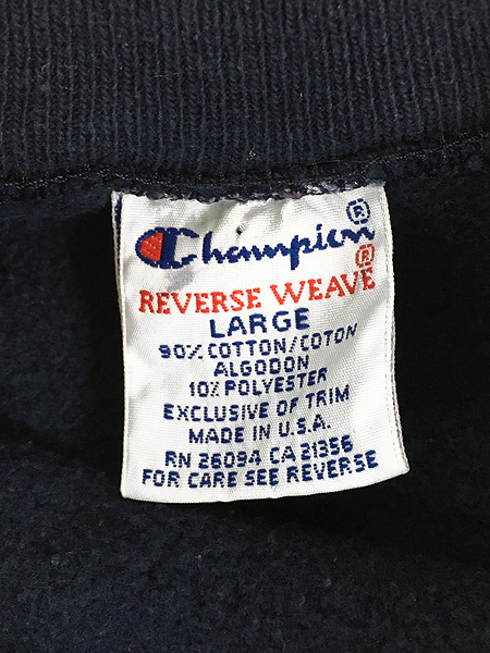 古着 90s USA製 Champion Reverse Weave キャンプ 「目」 プリント