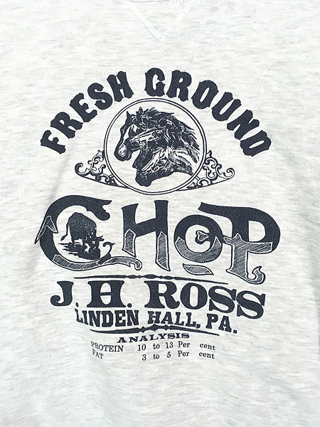 古着 90s USA製 RUSSELL High Cotton 「FRESH GROUND CHOP」 前V ...