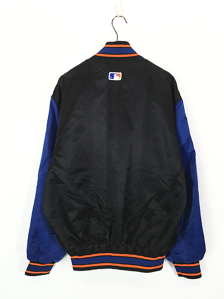 古着 90s MLB New York Mets メッツ 光沢 サテン スタジャン